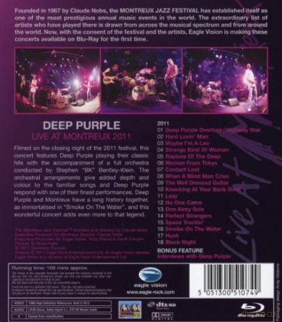 Deep Purple With Orchestra: Live At Montreux 2011 [Blu-Ray]
