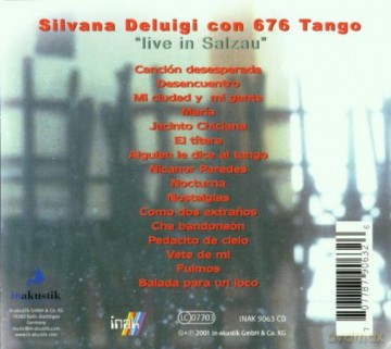 Deluigi Silvana: Live At The Jazz Bakery [CD]