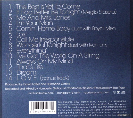 Michael Buble: Call Me Irresponsible (Special) (digipack) [CD]