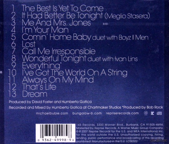 Michael Buble: Call Me Irresponsible [CD]