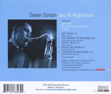 Dexter Gordon: Jazz At Highschool [CD]