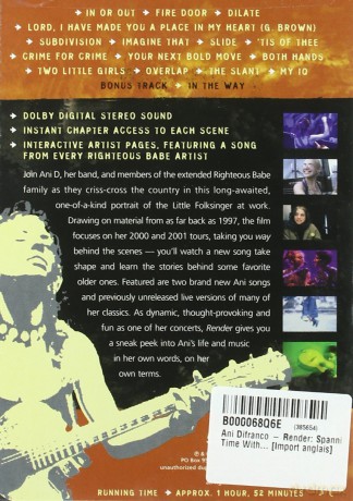 Difranco Ani: Render - Spanning Time With Ani Difranco [DVD]