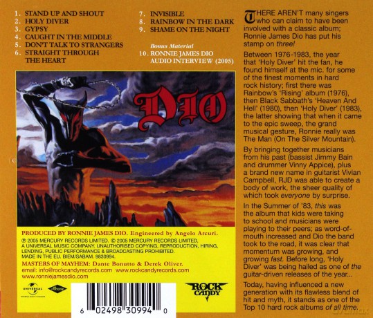 Dio: Holy Diver [CD]