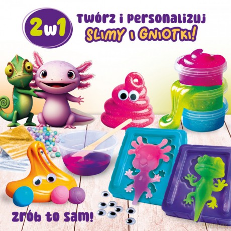 Zestaw slumi squish i slime 2w1