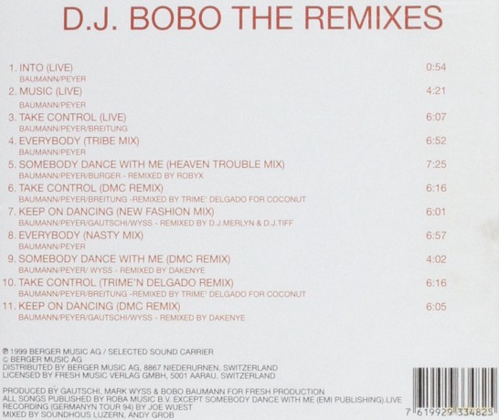 Dj Bobo: Remixes [CD]