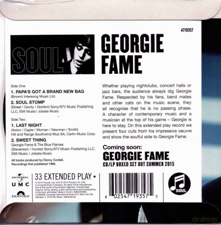 Fame Georgie: Soul - Rsd 2015 Release [Winyl]