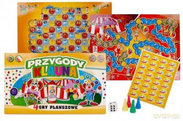 planszowa 4w1 Przygody Klauna [GRA PLANSZOWA]