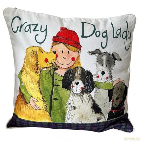 Poduszka Crazy Dog Lady Psiara