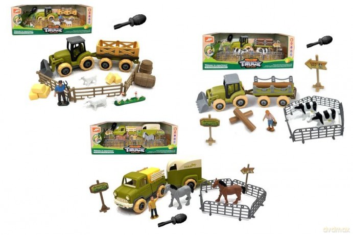 Traktor z przyczepą do skręcania MIX