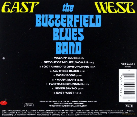 The Butterfield Blues Band: East-West [CD]