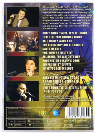 Bryan Ferry: Dylanesque Live - The London Sessions [DVD]