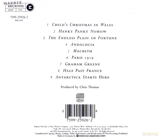 John Cale: Paris 1919 [CD]