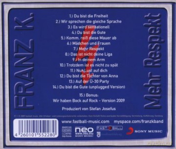 Franz K: Mehr Respekt [CD]