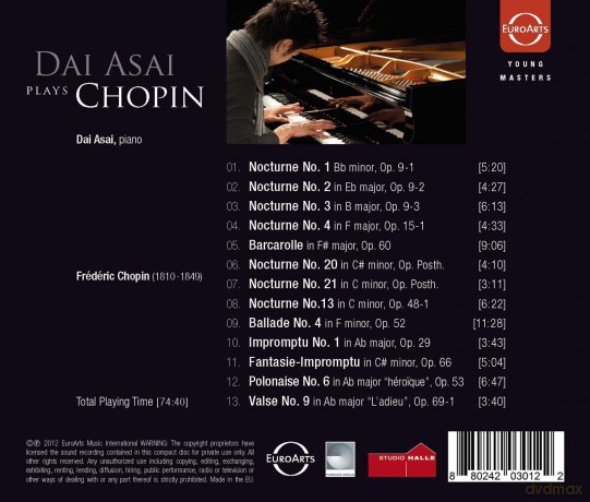 Frederic Chopin: Plays Chopin [CD]