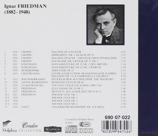 Friedman Ignaz: Early Recordings - Condon Collection [CD]