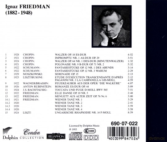 Friedman Ignaz: Early Recordings - Condon Collection [CD]