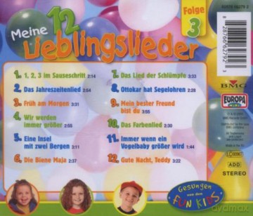 Fun Kids: Meine 12 Lieblingslieder Folge 3 [CD]