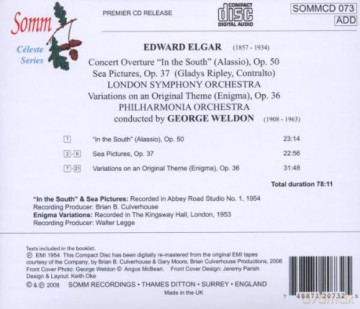 G Ripley-Lso-Philharmonia Orchestra: In The South Sea Pictures Enigma Variati [CD]