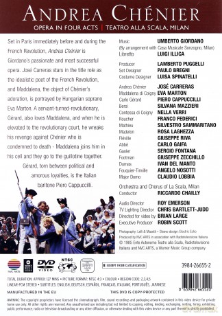 Carreras/Chailly/Otsm: Gior: Andrea Chenier [DVD]