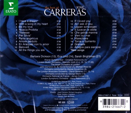 Jose Carreras: Best Of [CD]