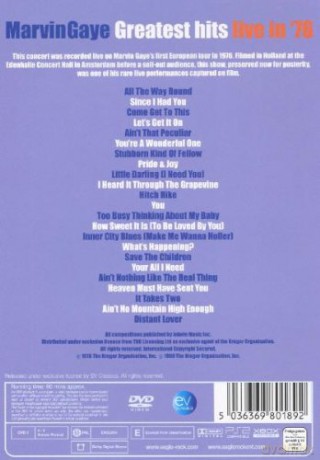 Gaye Marvin: Greatest Hits - Live In 1976 [DVD]