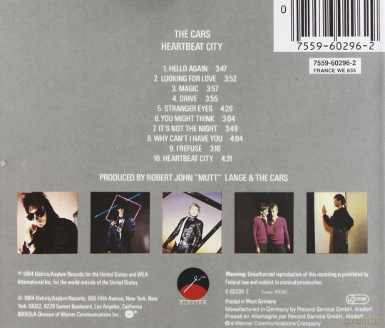 The Cars: Heartbeat City [CD]