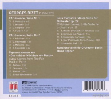 Georges Bizet: Larlesienne Suiten - Jeux D Enfants - Zigeunerszenen - Gypsy Scenes [CD]