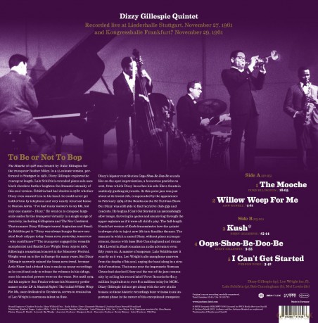 Gillespie Dizzy Quintet: Legends Live - Liederhalle Stuttgart - Kongresshalle Frankfurt 1961 [Winyl]