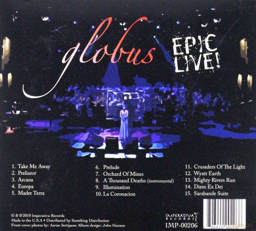 Globus: Epic Live [CD]