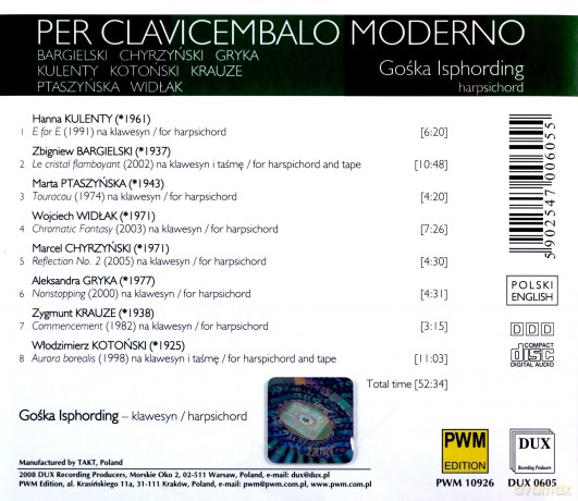 Goska Isphording: Per Clavicembalo Moderno [CD]