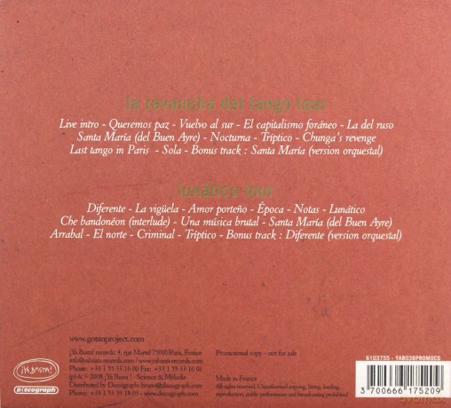 Gotan Project: Live [CD]