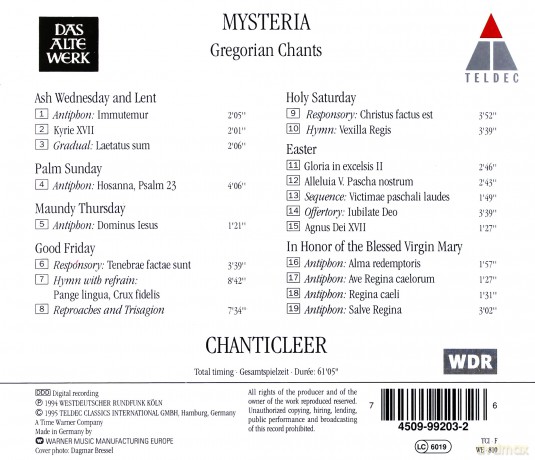 Chanticleer: Sanctus Deus: Greg.Chant [CD]