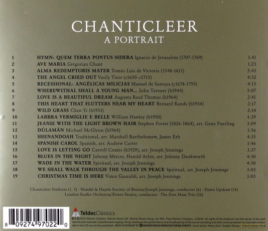 Chanticleer: Chanticleer-A Portrait [CD]