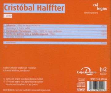 Halffter Cristobal: Orchestral Works [CD]
