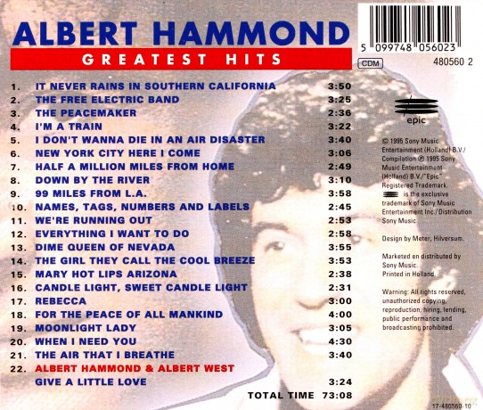 Hammond Albert: Greatest Hits [CD]