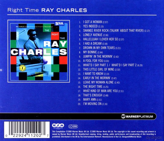 Ray Charles: The Right Time Platinum Collection [CD]