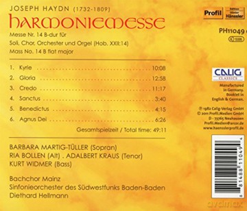 Haydn Joseph: Harmoniemesse [CD]