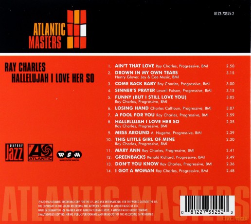 Ray Charles: Hallelujah, I Love Her So [CD]