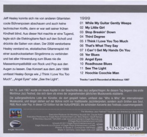 Healey Jeff Band: Live At Montreux 1999 [CD]