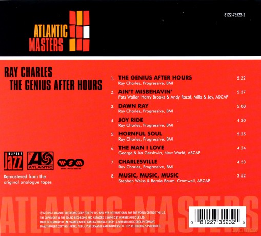 Ray Charles: Genius After Hours (digipack) [CD]