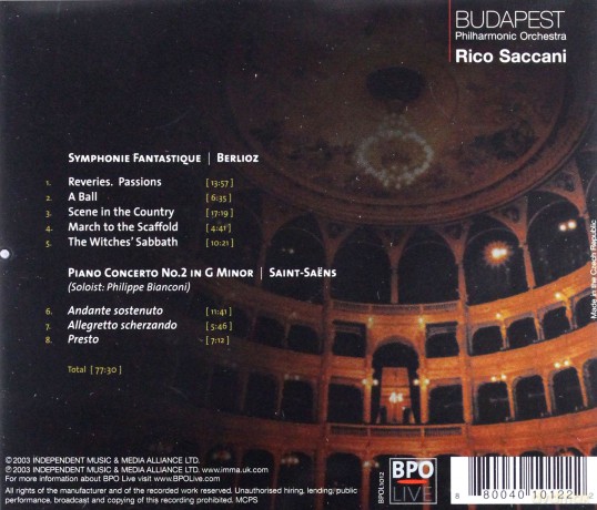 Hector Berlioz: Symphony Fantastique - Piano Concerto No 2 [CD]