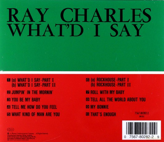 Ray Charles: What'd I Say [CD]