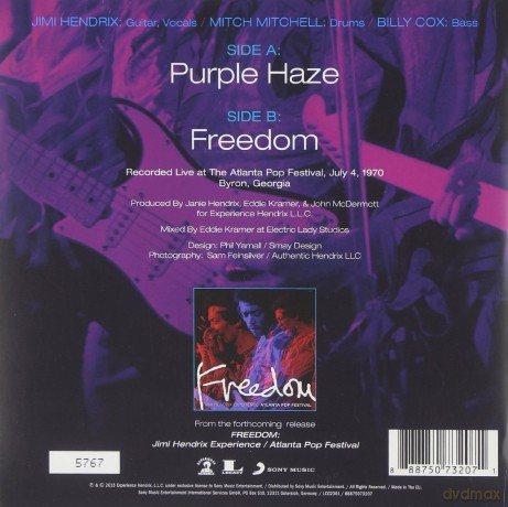 Hendrix Jimi: Purple Haze - Rsd 2015 Release [Winyl]