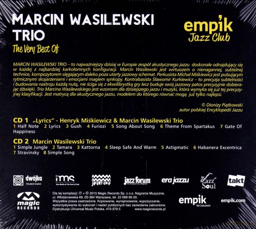 Marcin Wasilewski Trio: Jazz Club [2CD]