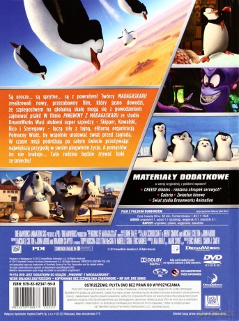 Pingwiny z Madagaskaru (booklet) [DVD]