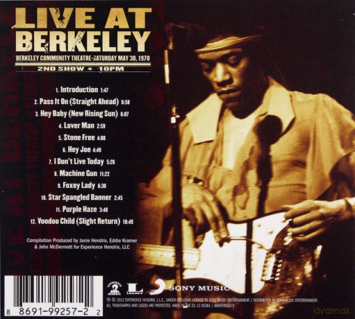 Hendrix Jimi: Live At Berkeley [CD]