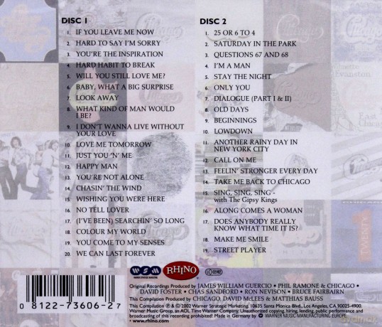 Chicago: The Chicago Story The Complete Greatest Hits [2CD]