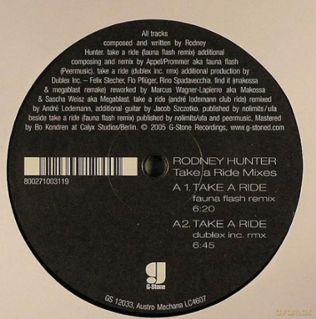 Hunter Rodney: Take A Ride Mixes [Winyl]