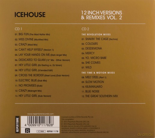 Icehouse: 12 Inch Version - Remixes vol. 2 [2CD]