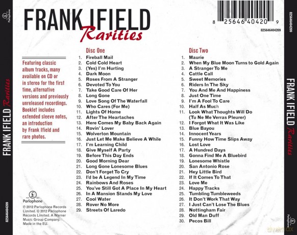 Ifield Frank: Rarities - Classic Tracks From The Vault [2CD]